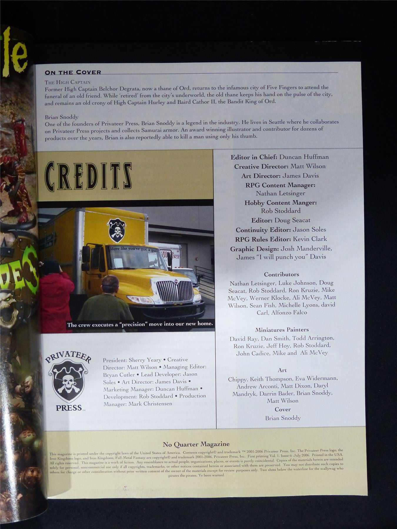 No Quarter Magazine #6 - Privateer Press