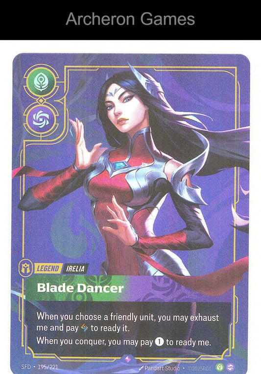 Irelia - Blade Dancer SFD 195/221 R Spiritforged Riftbound Card