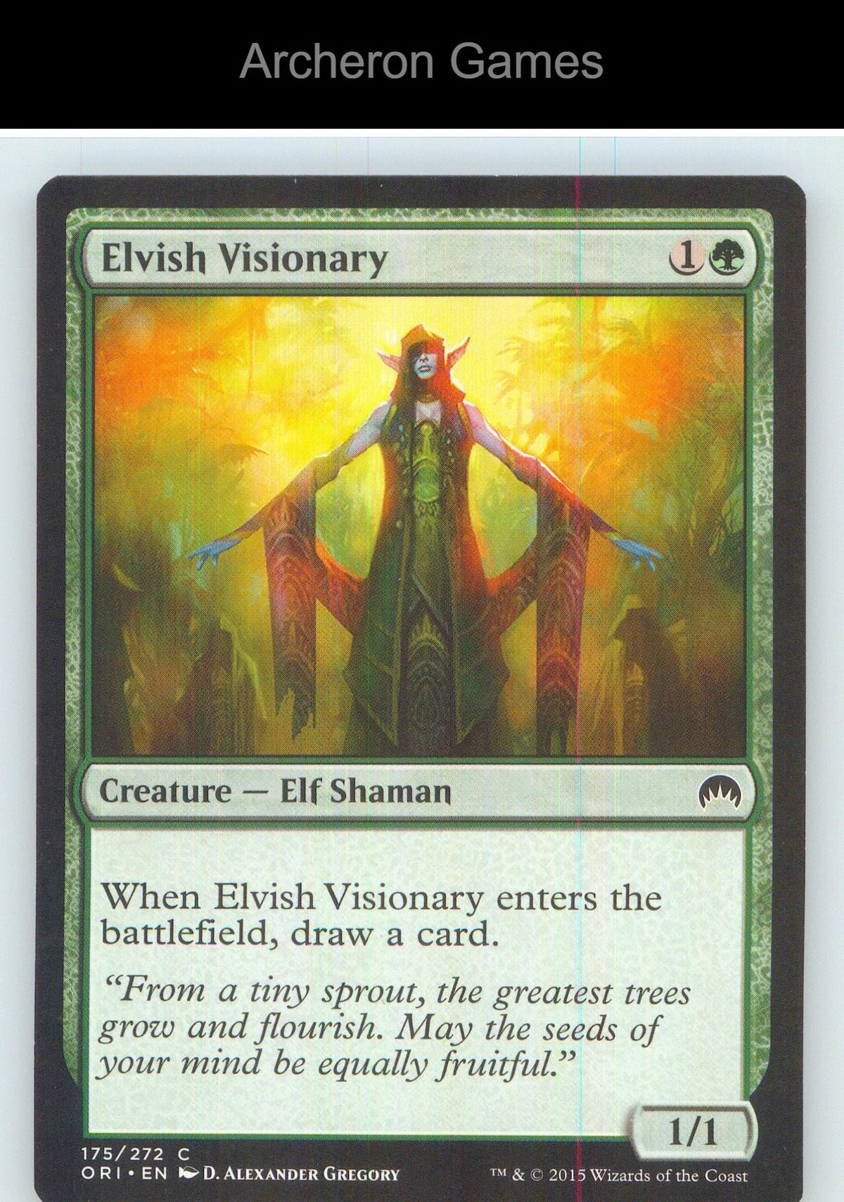 Elvish Visionary ORI 175 C MTG Card NM/EX+