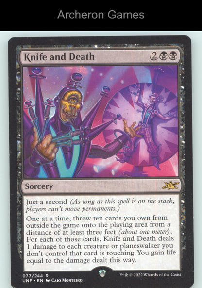 Knife and Death 77 R MTG Card Unfinity