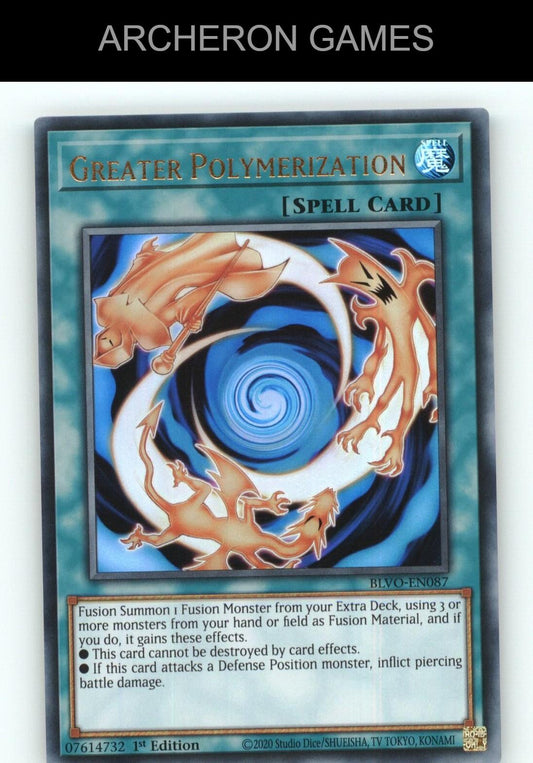 Greater Polymerization Ultra Rare YUGIOH Card