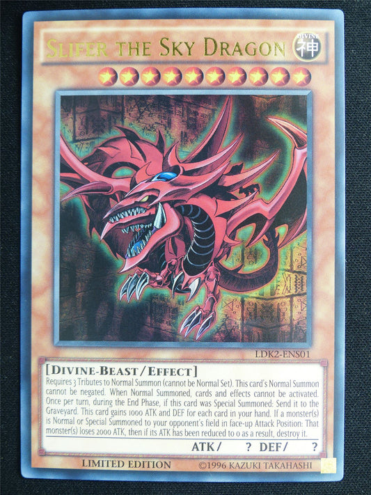 Slifer the Sky Dragon LDK2 Ultra Rare - lim ed Yugioh Card #4R6