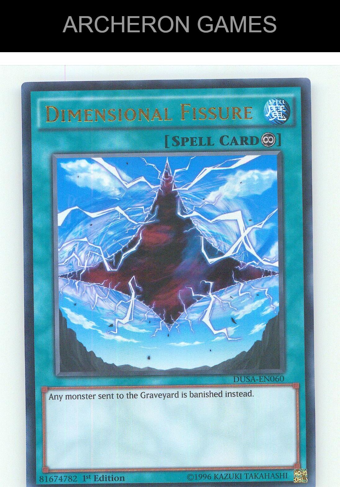 Dimensional Fissure Ultra Rare YUGIOH Card 1st Edition
