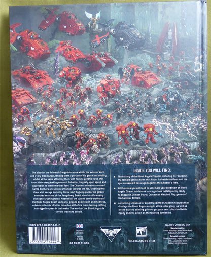 Blood Angels Supplement Codex Hardback - Warhammer 40K #2RG
