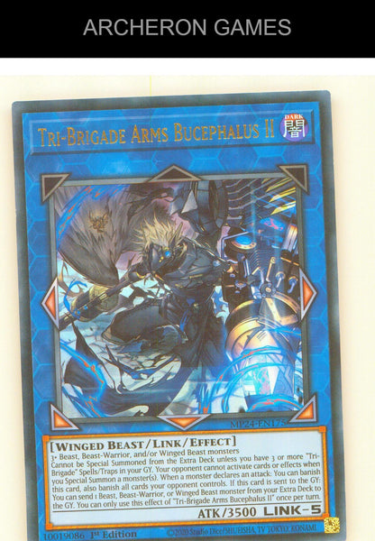 Tri-Brigade Arms Bucephalus II Ultra Rare YUGIOH Card 1st Edition