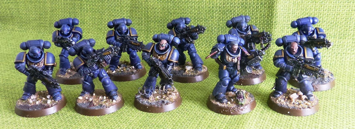 Intercessors Squad - Painted - Space Marines - Warhammer AoS 40k #HO