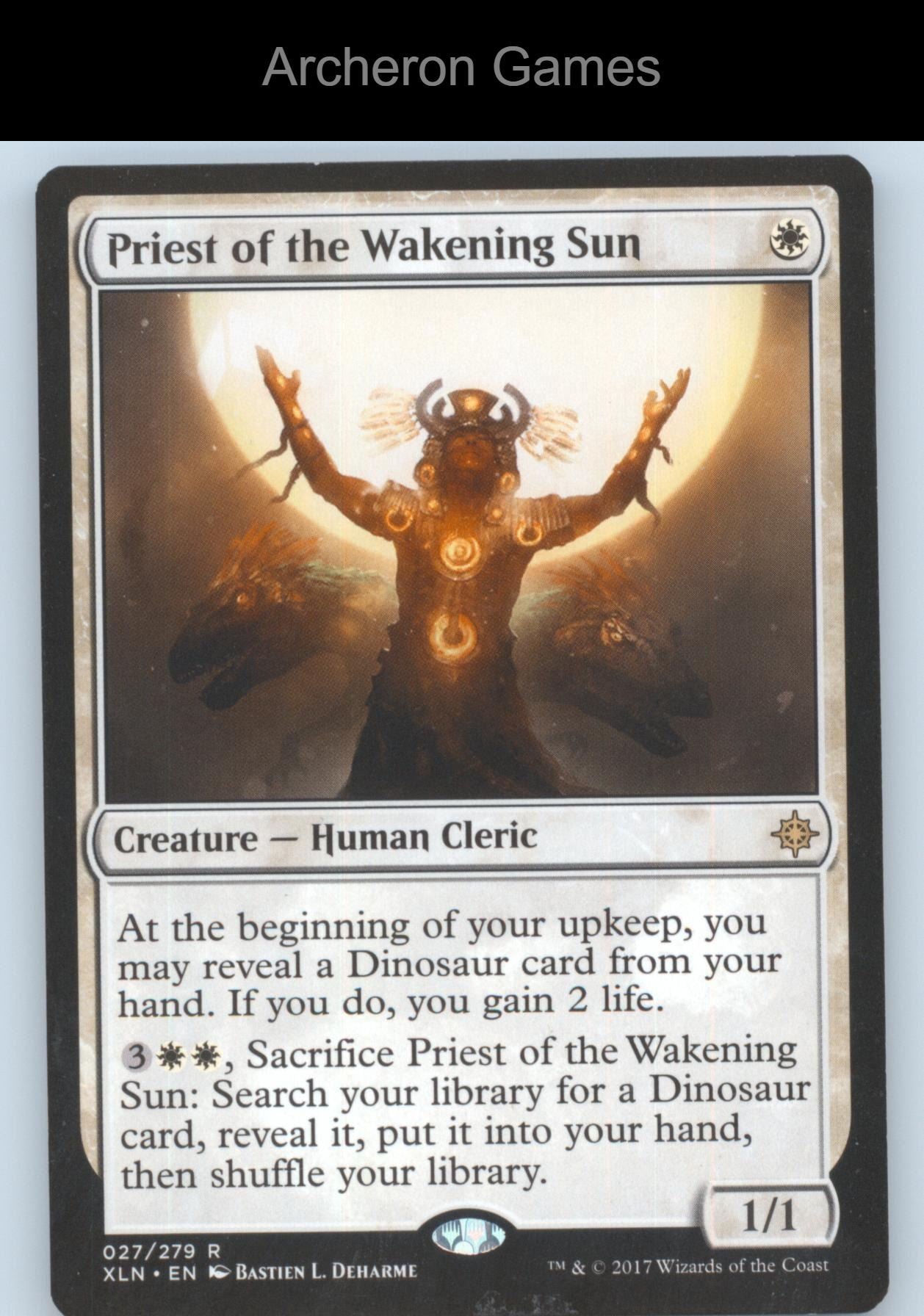 Priest of the Wakening Sun 27 R MTG Card Ixalan