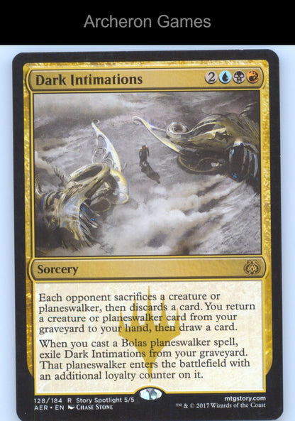 Dark Intimations 128 R MTG Card Aether Revolt