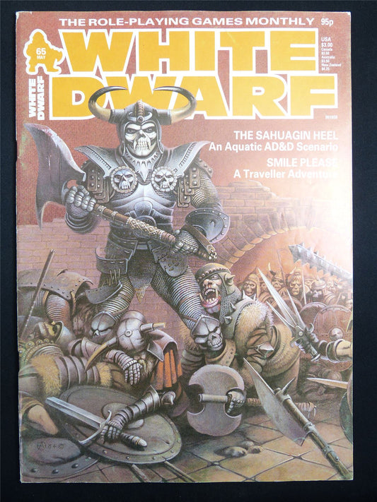 Vintage White Dwarf #65 OOP - Warhammer Magazine #L6