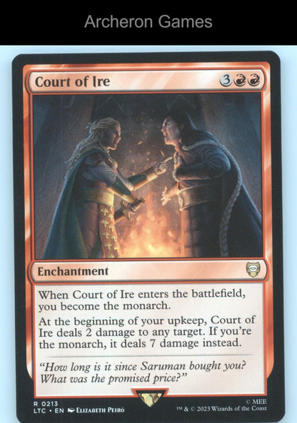 Court of Ire 213 MTG Card Commander: The Lord of the Rings:Tales of Middle-earth