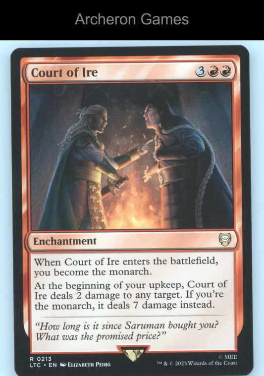 Court of Ire 213 MTG Card Commander: The Lord of the Rings:Tales of Middle-earth
