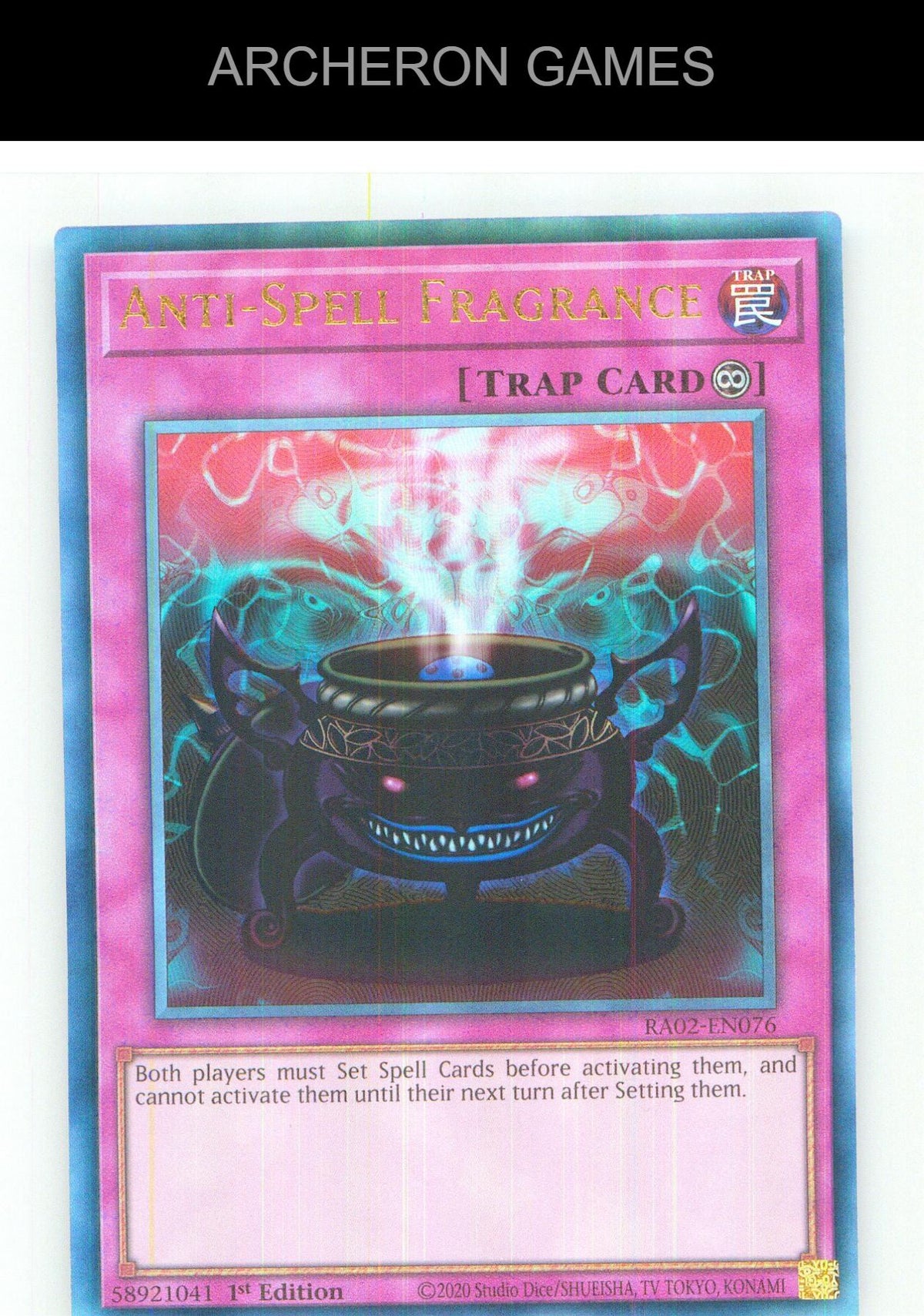 Anti-Spell Fragrance (PUR) Prismatic Ultimate Rare YUGIOH Card 1st Edition
