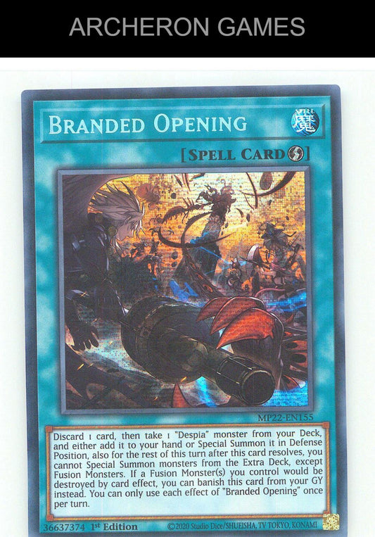 Branded Opening Prismatic Secret Rare YUGIOH Card 1st Edition