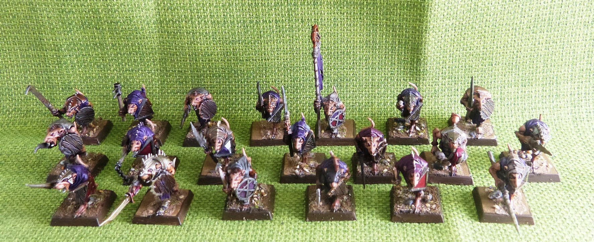 Skaven - Clan Rats - Painted x 20 - Warhammer AoS 40k #FL