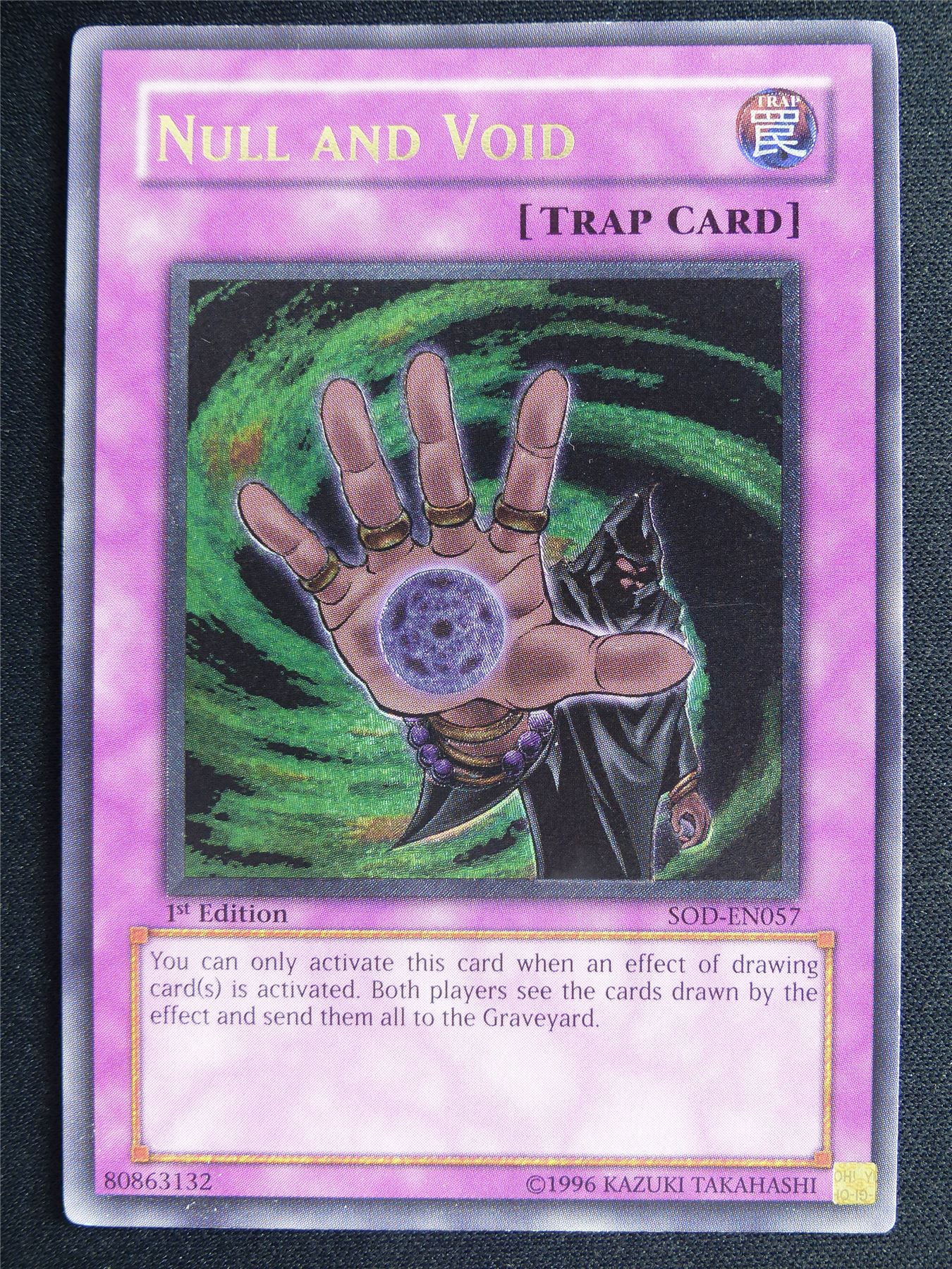 Null and Void SOD Ultimate Rare - 1st ed Yugioh Card #4RT