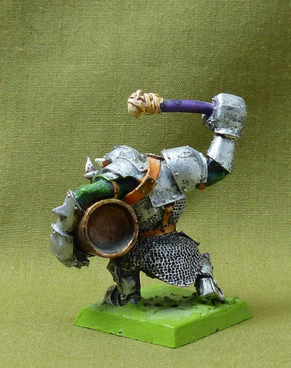 Classic Metal Black Orc Drummer - Orcs & Goblins - Warhammer Old World #2VV