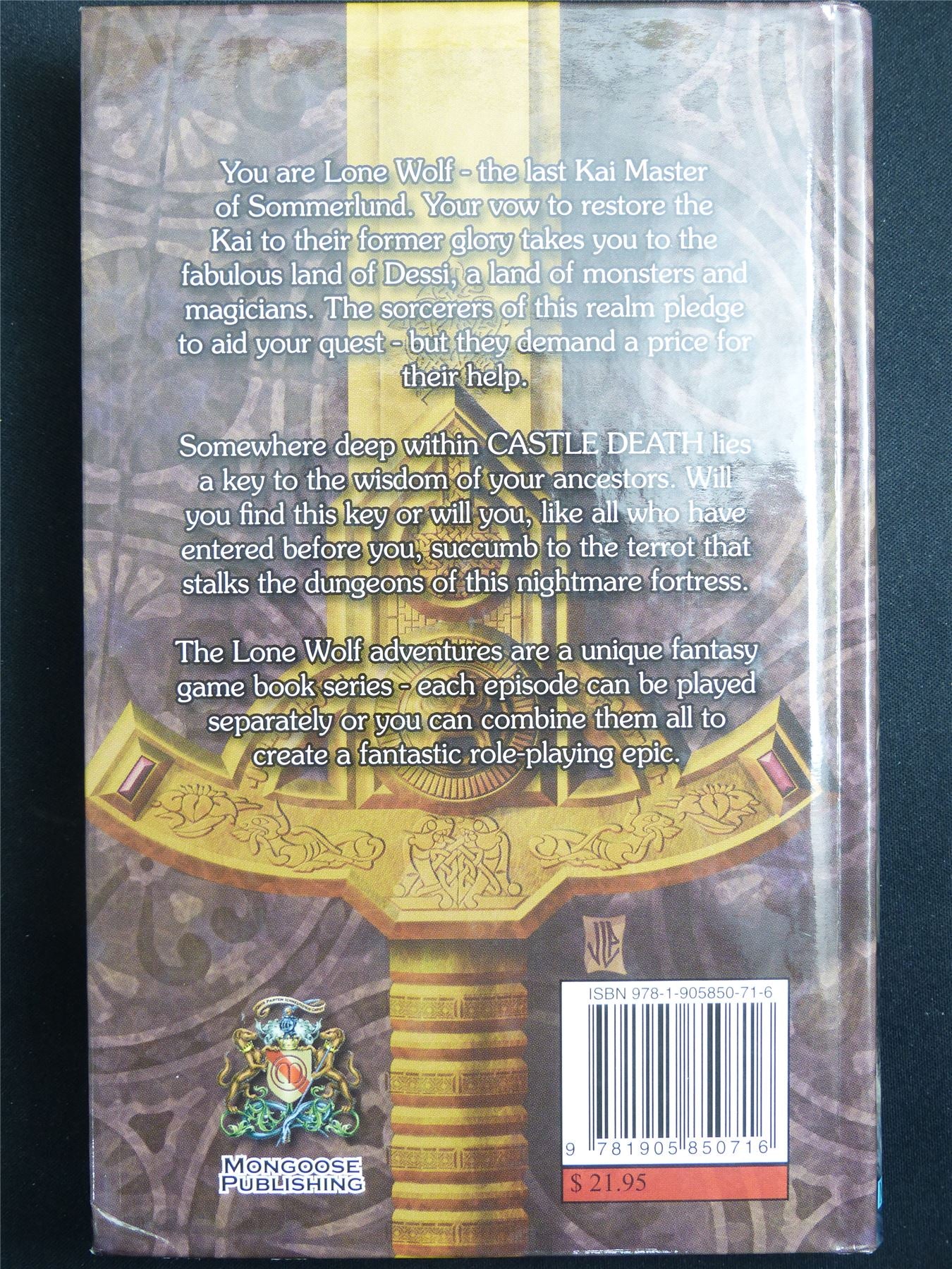Lone Wolf: Castle Death by Joe Dever - Adventure Novel Hardback #MC