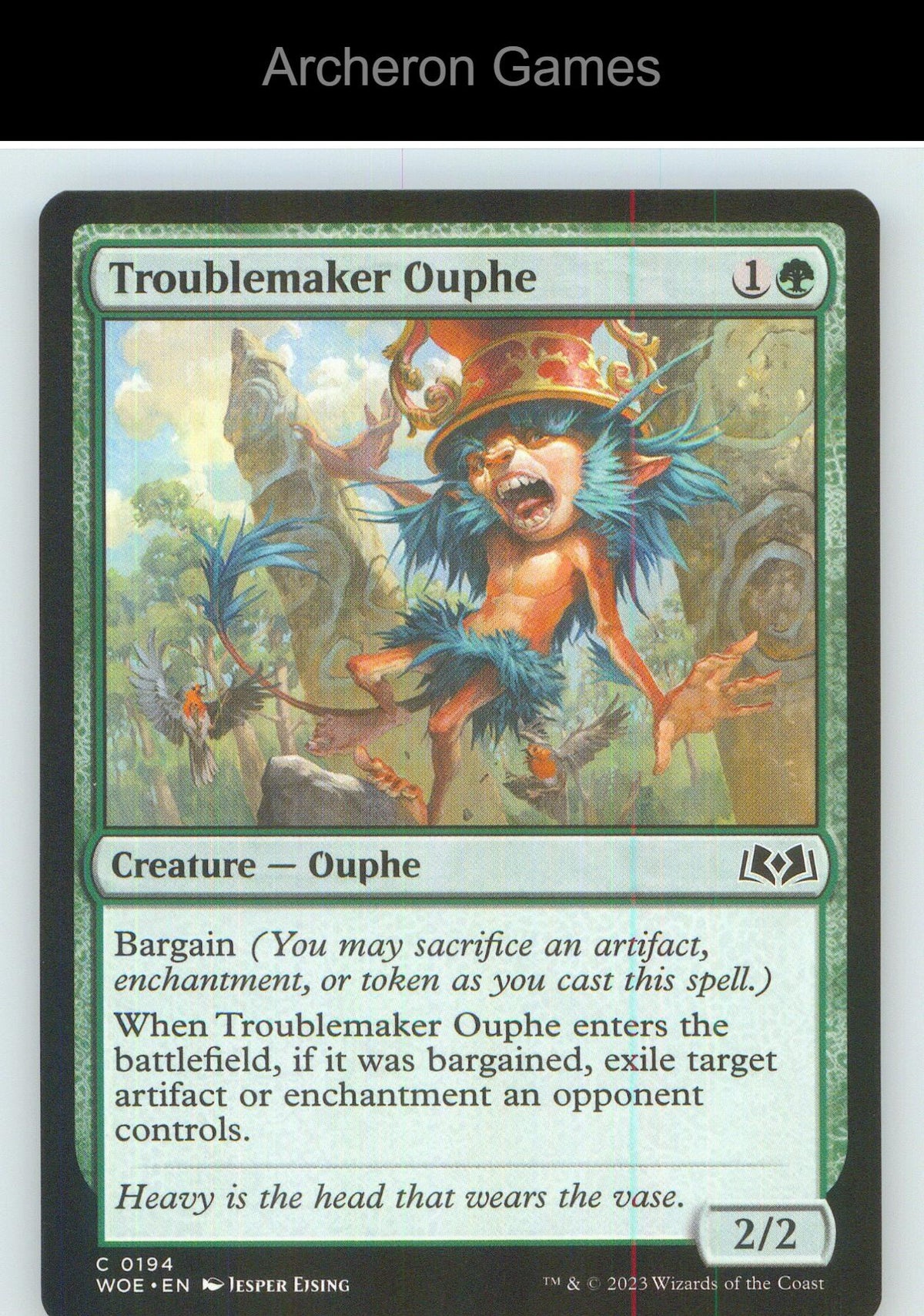 Troublemaker Ouphe WOE 194 C MTG Card NM/EX+