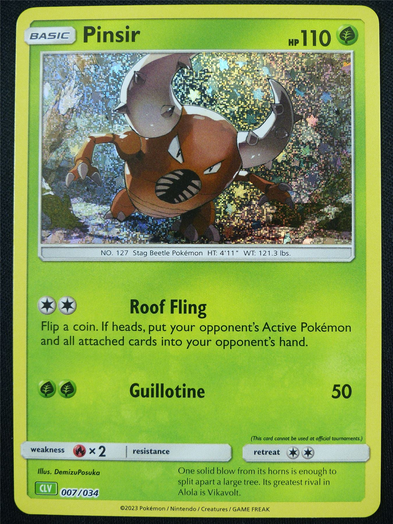 Pinsir 007/034 Holo CLV - Classic Pokemon Card #4BS