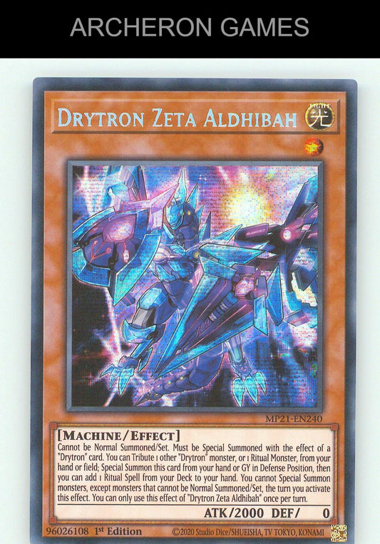 Drytron Zeta Aldhibah SEC YUGIOH Card