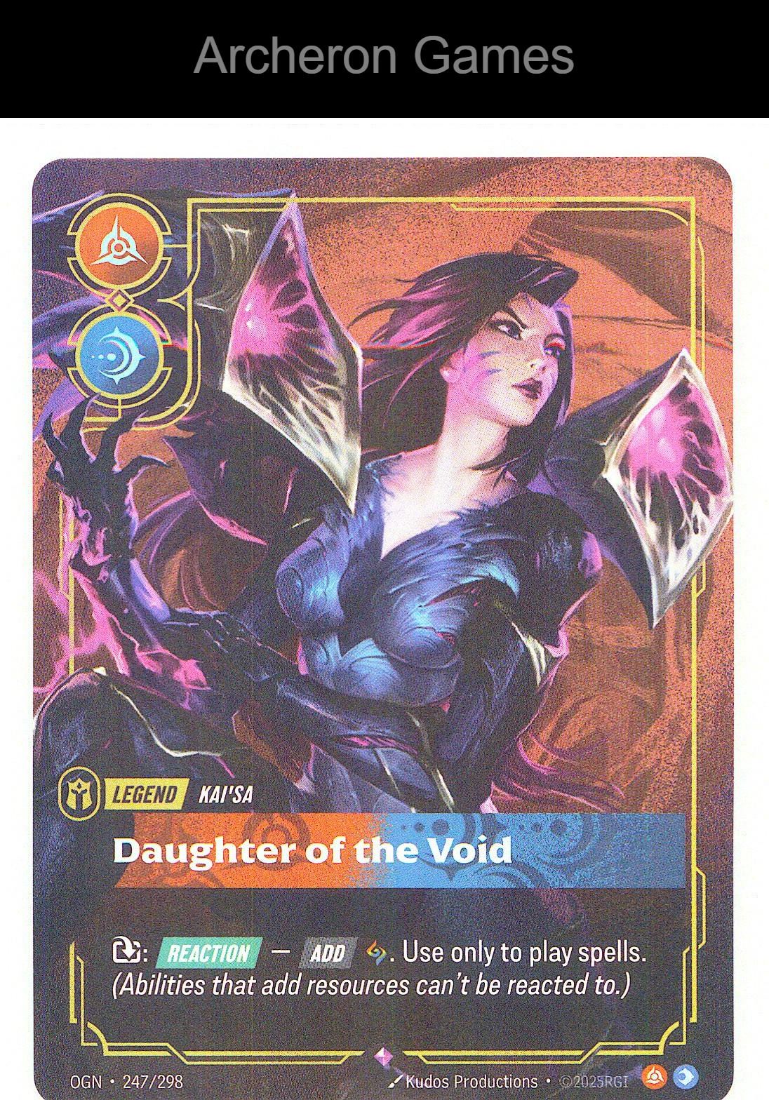 Kai'Sa Daughter of the Void OGN 247/298 R Origins Riftbound Card