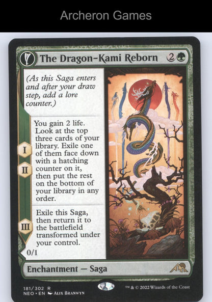The Dragon-Kami Reborn 181 R MTG Card Kamigawa: Neon Dynasty