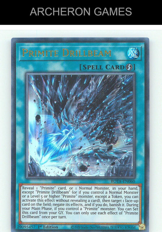 Primite Drillbeam Ultra Rare YUGIOH Card 1st Edition