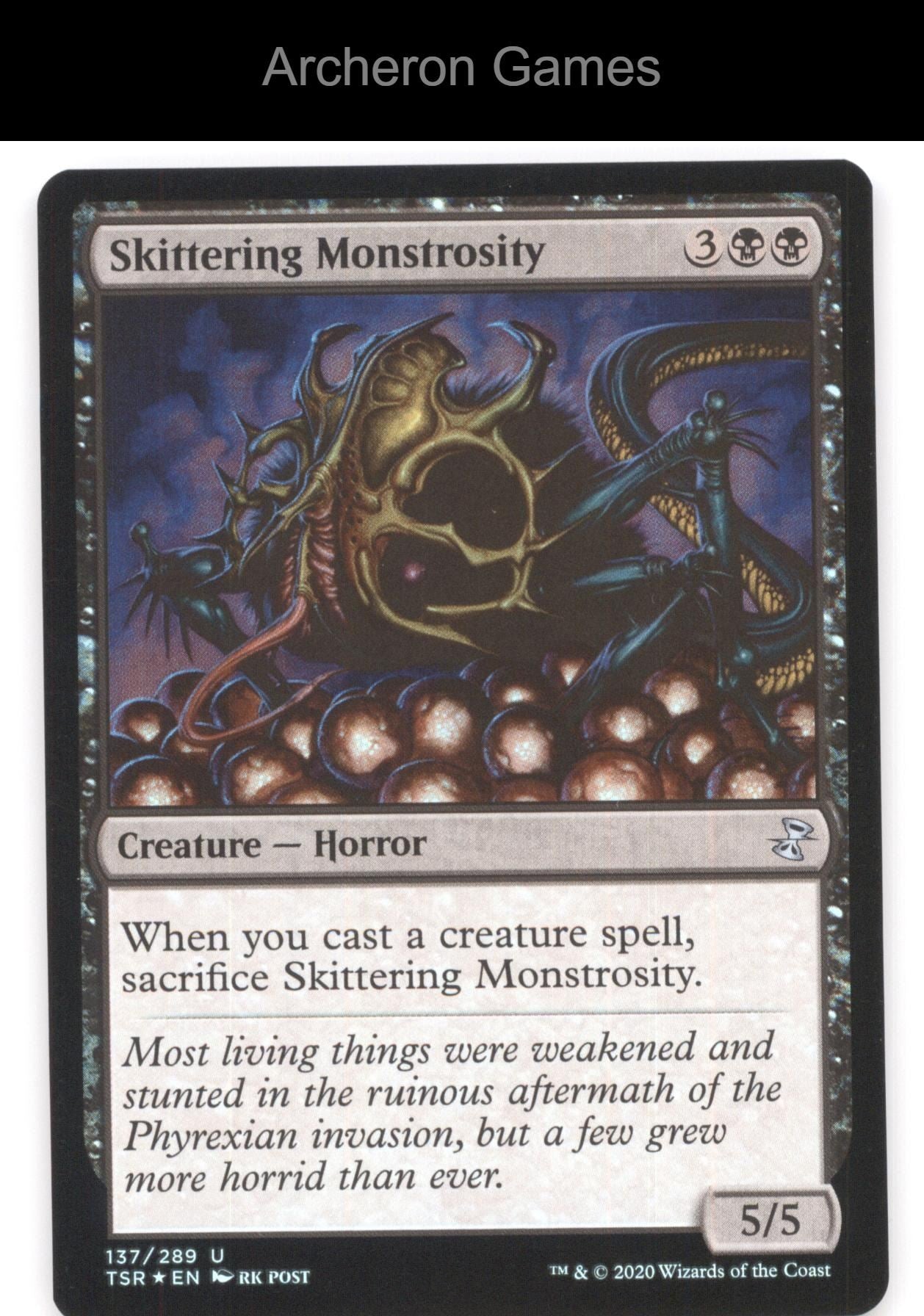 Skittering Monstrosity 137 UC MTG Card Time Spiral: Remastered