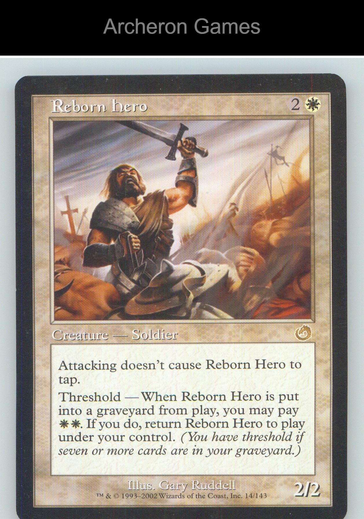 Reborn Hero TOR 14 R MTG Card NM/EX+