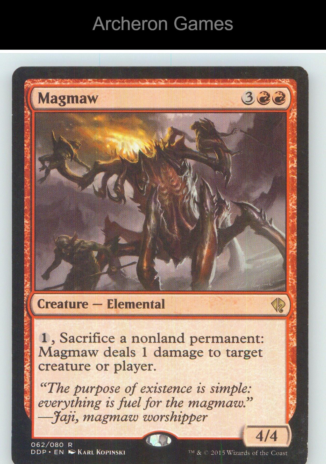 Magmaw DDP 62 R MTG Card NM/EX+