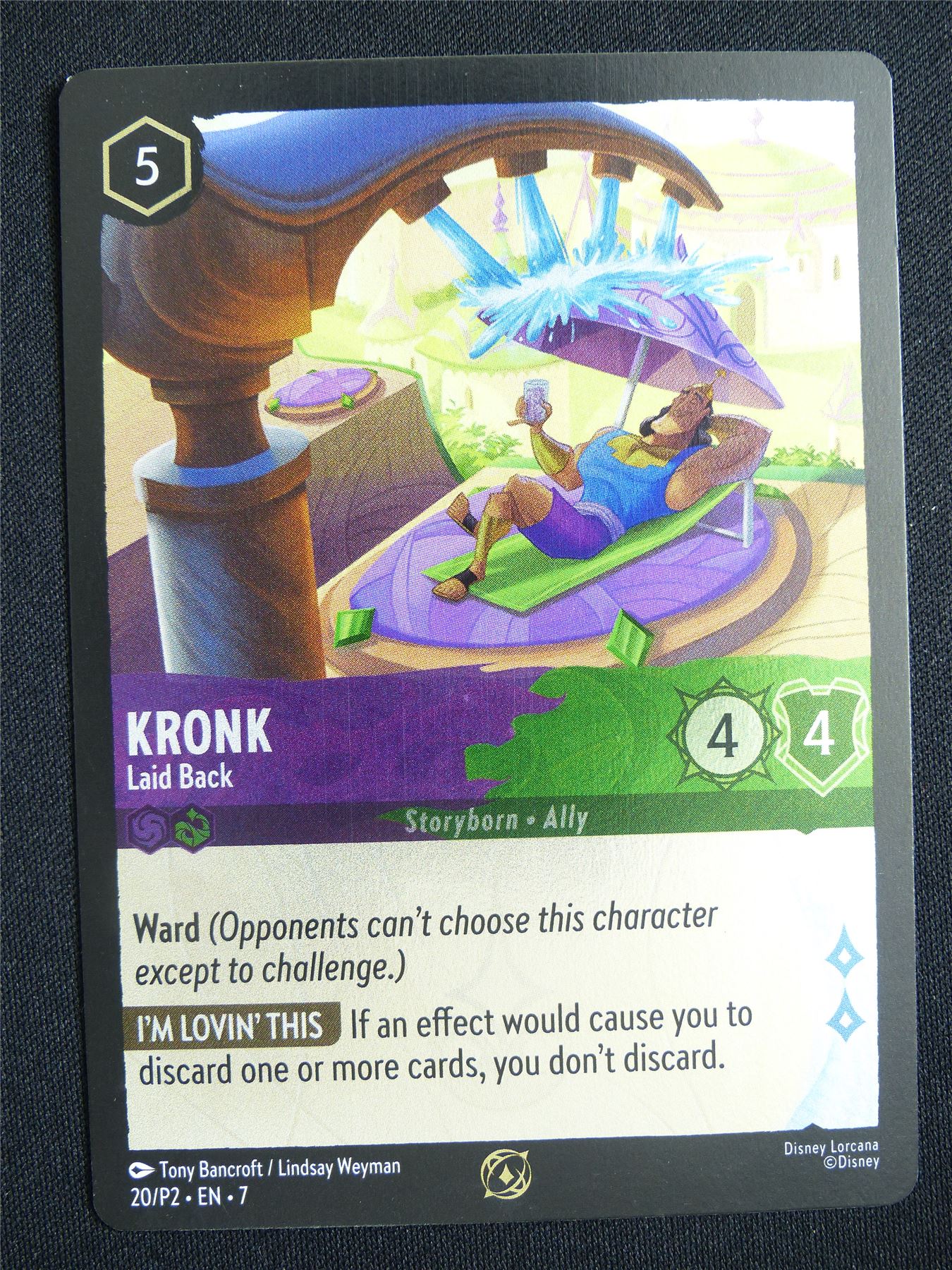 Kronk Laid Back 20/P2 Foil - Lorcana Card #13M
