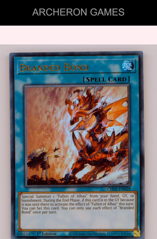 Branded Bond Ultra Rare YUGIOH Card 1st Edition