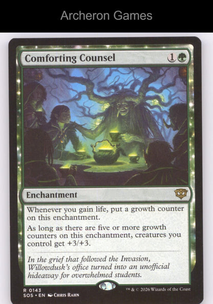 Comforting Counsel SOS 143 R MTG Card Secrets of Strixhaven