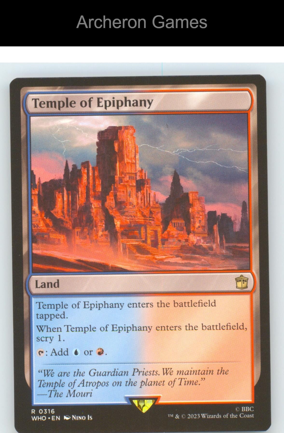 Temple of Epiphany WHO 316 R MTG Card NM/EX+