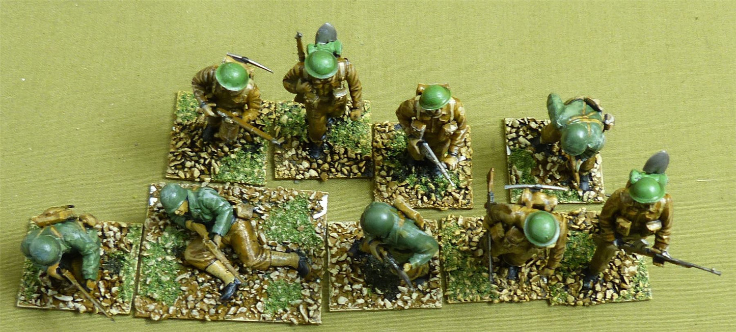 British Assault Troop painted 1/35 scale - WW2 Model #179