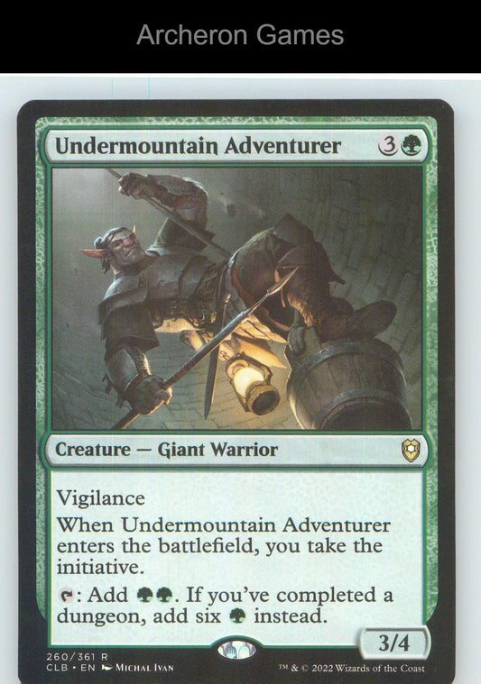 Undermountain Adventurer CLB 260 R MTG Card NM/EX+