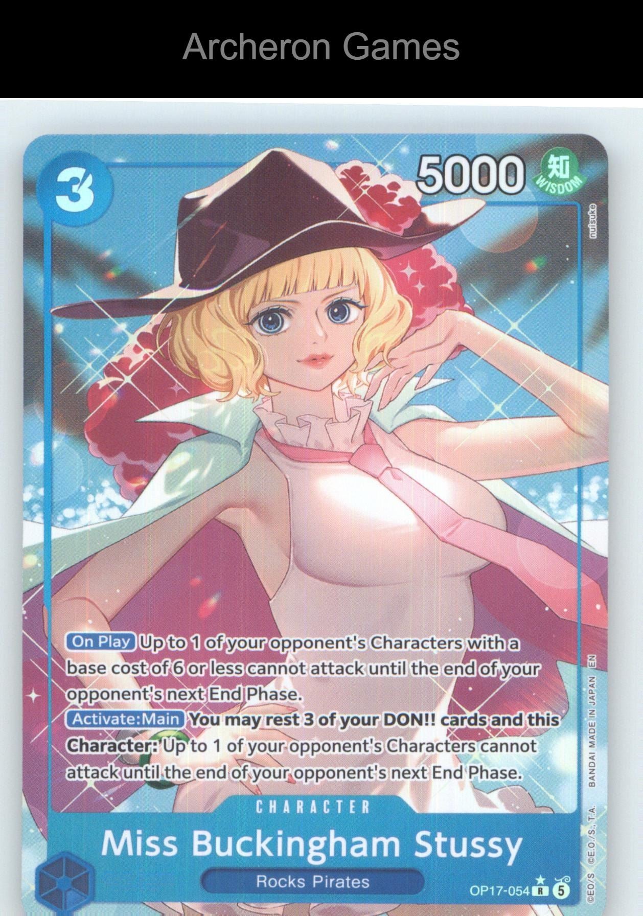 Miss Buckingham Stussy (Alternate Art) OP17-054 One Piece Card NM/EX+ Foil