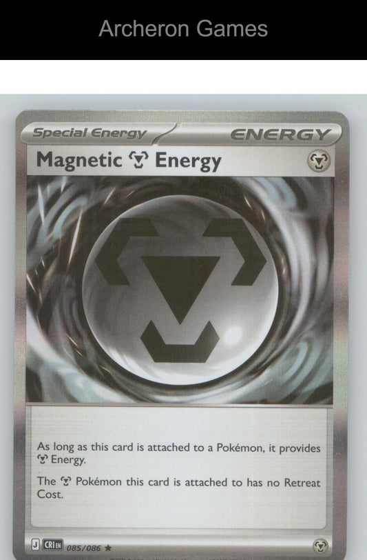 Pokemon Card Magnetic M Energy ME04 085/086 HOLO R Chaos Rising