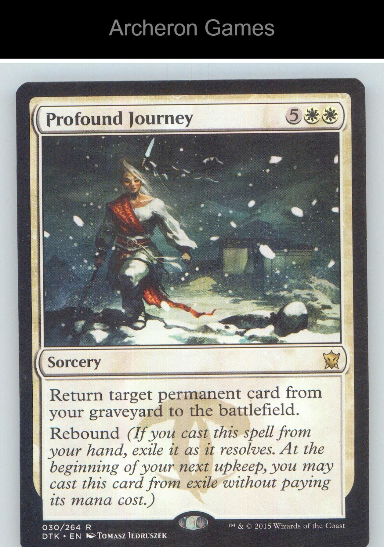 Profound Journey DTK 30 R MTG Card NM/EX+