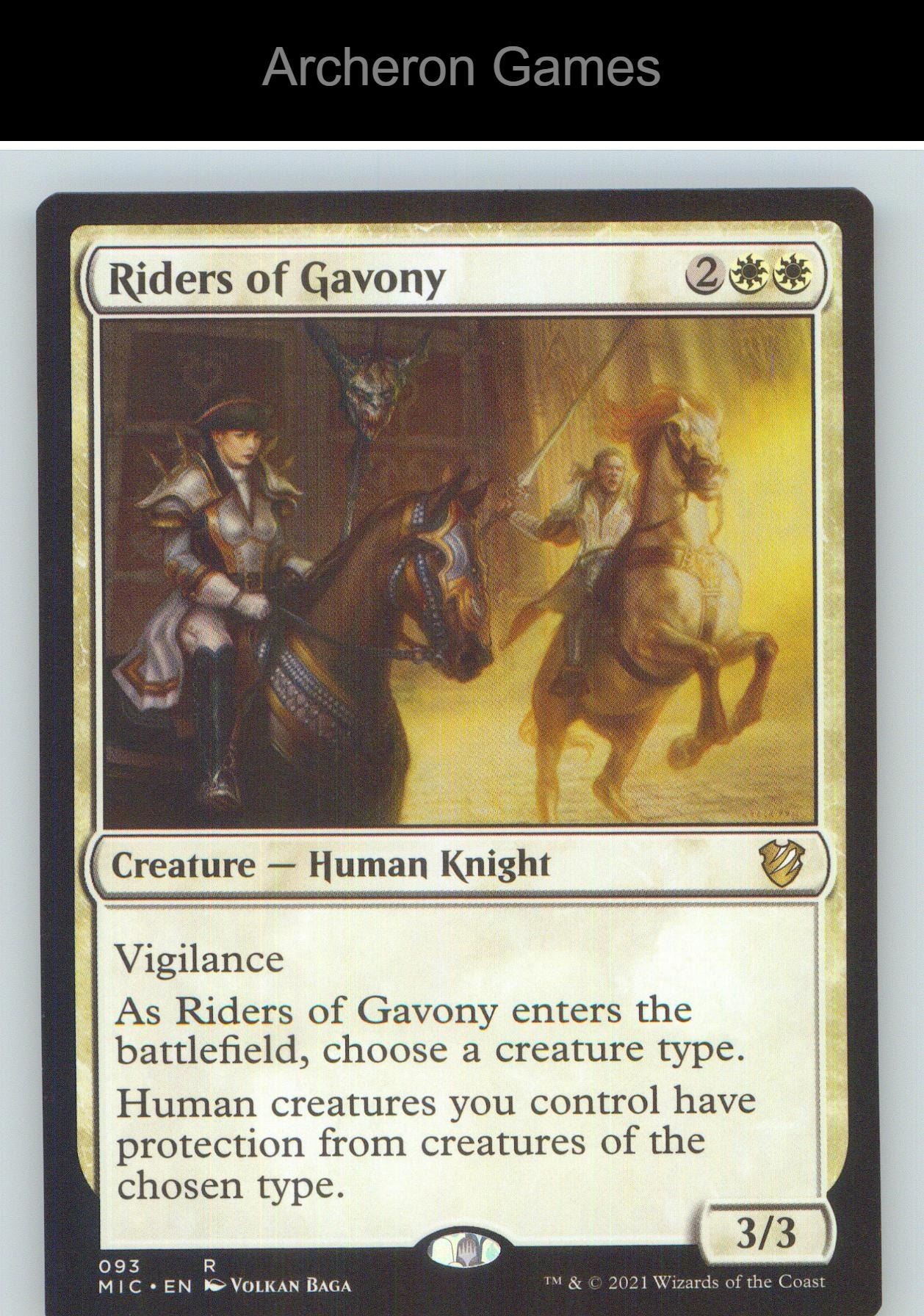 Riders of Gavony MIC 93 R MTG Card NM/EX+