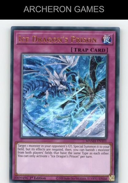 Ice Dragon's Prison Ultra Rare YUGIOH Card