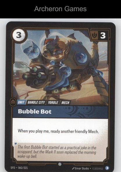 Bubble Bot SFD 062/221 C  Card Spiritforged