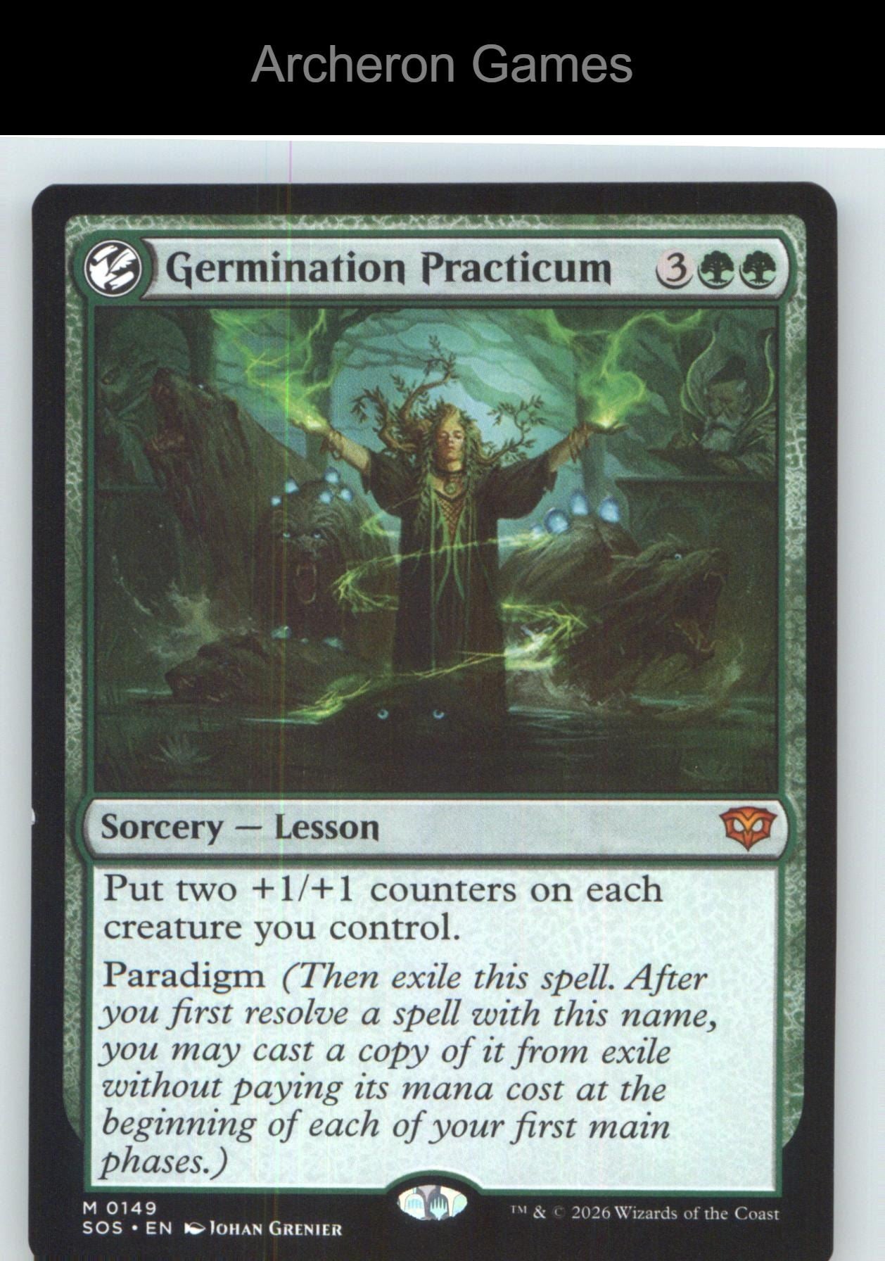 Germination Practicum SOS 149 Mythic MTG Card NM/EX+