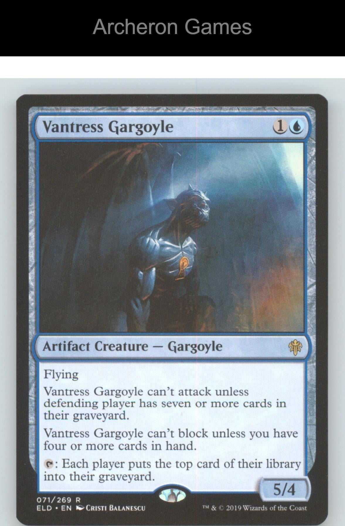 Vantress Gargoyle ELD 71 R MTG Card NM/EX+