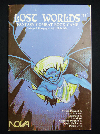 Lost Worlds Fantasy Combat Book Game: Winged Gargoyle with Scimitar Booklet - Nova Rules Booklet #2VT