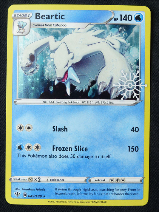 Beartic 049/189 Holo Snowflake stamped - Pokemon Card #1EP