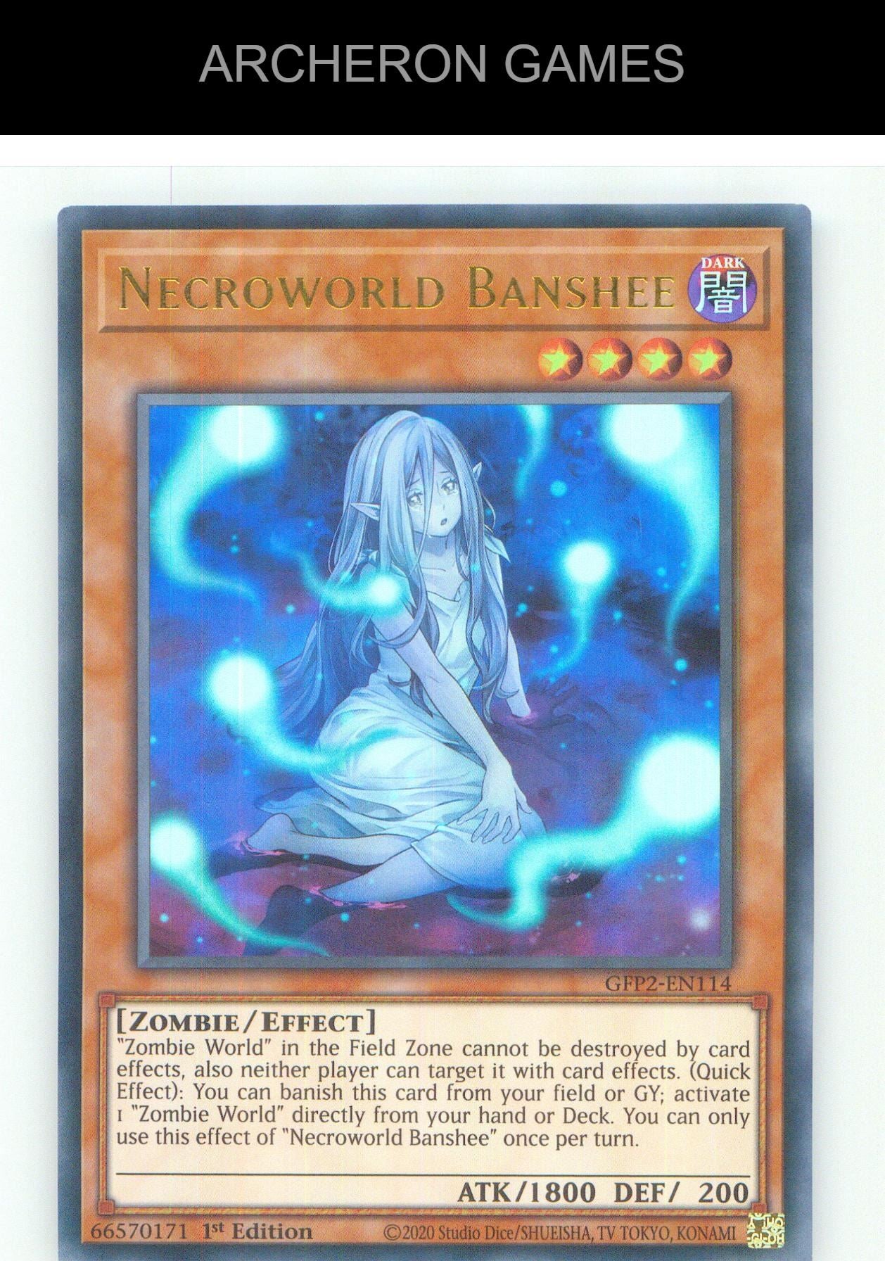 Necroworld Banshee UR YUGIOH Card 1st Edition