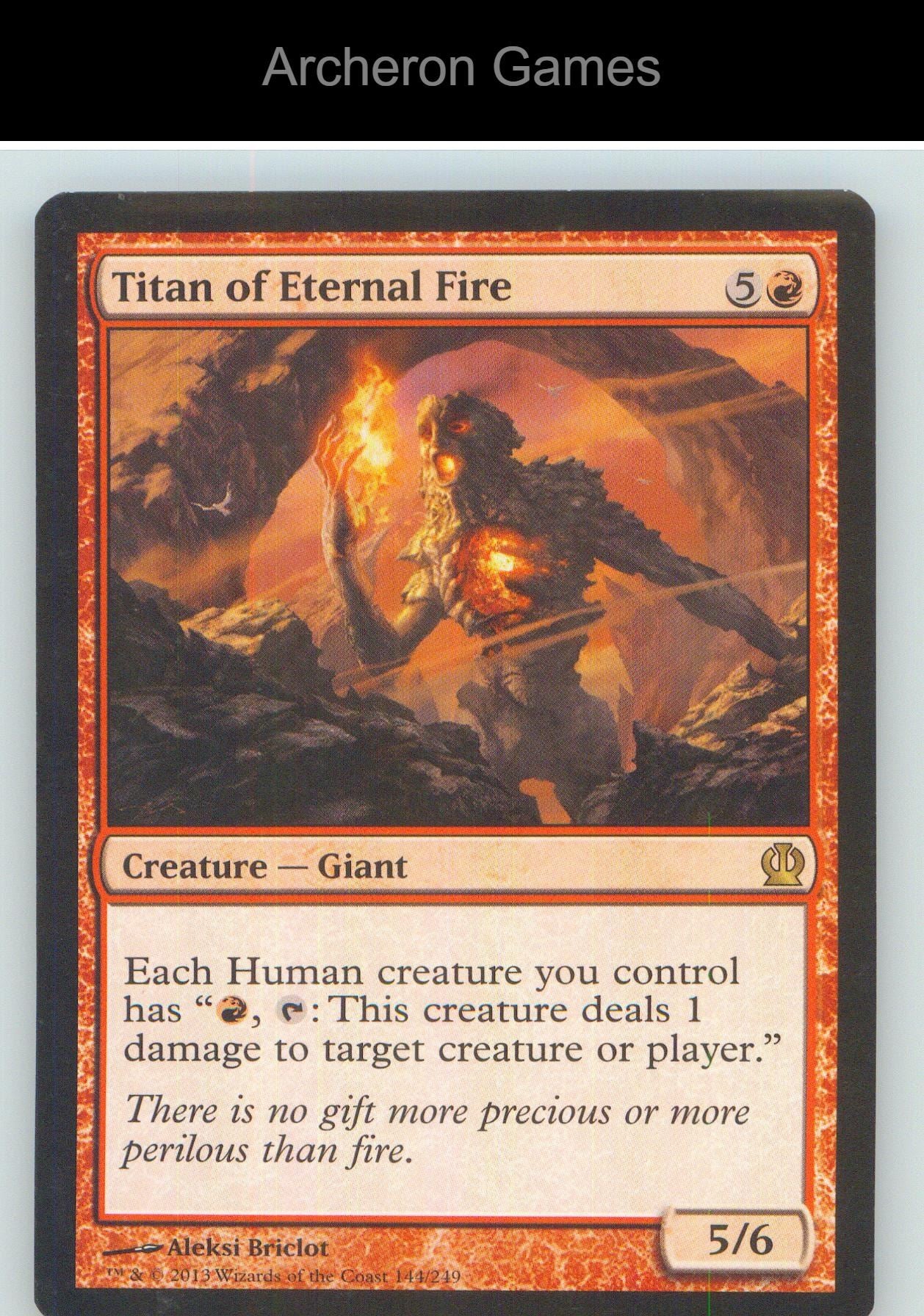 Titan of Eternal Fire THS 144 R MTG Card NM/EX+