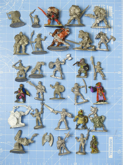 Classic Metal Pre-Slotta Miniatures: Dragons Warriors Monsters Space Marines etc #2HE