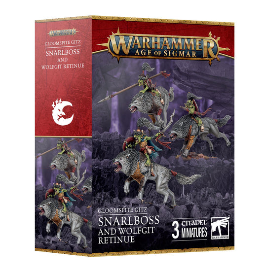 Snarlboss and Wolfgit Retinue - Gloomspite Gitz - Warhammer Age of Sigmar